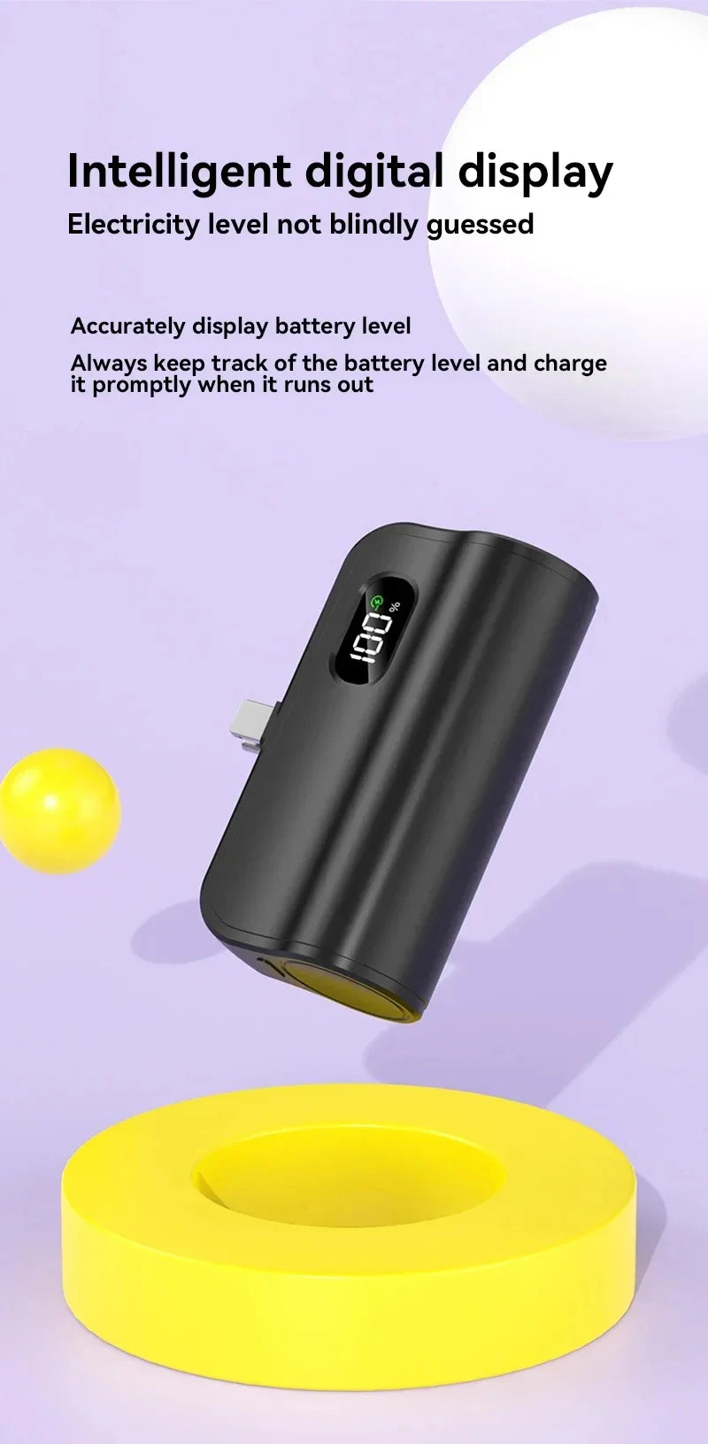 Oneplus 50000mAh Capsule Power Bank 2in1 Large Capacity Digital Display Portable Fast Charge External Battery For Iphone Xiaomi