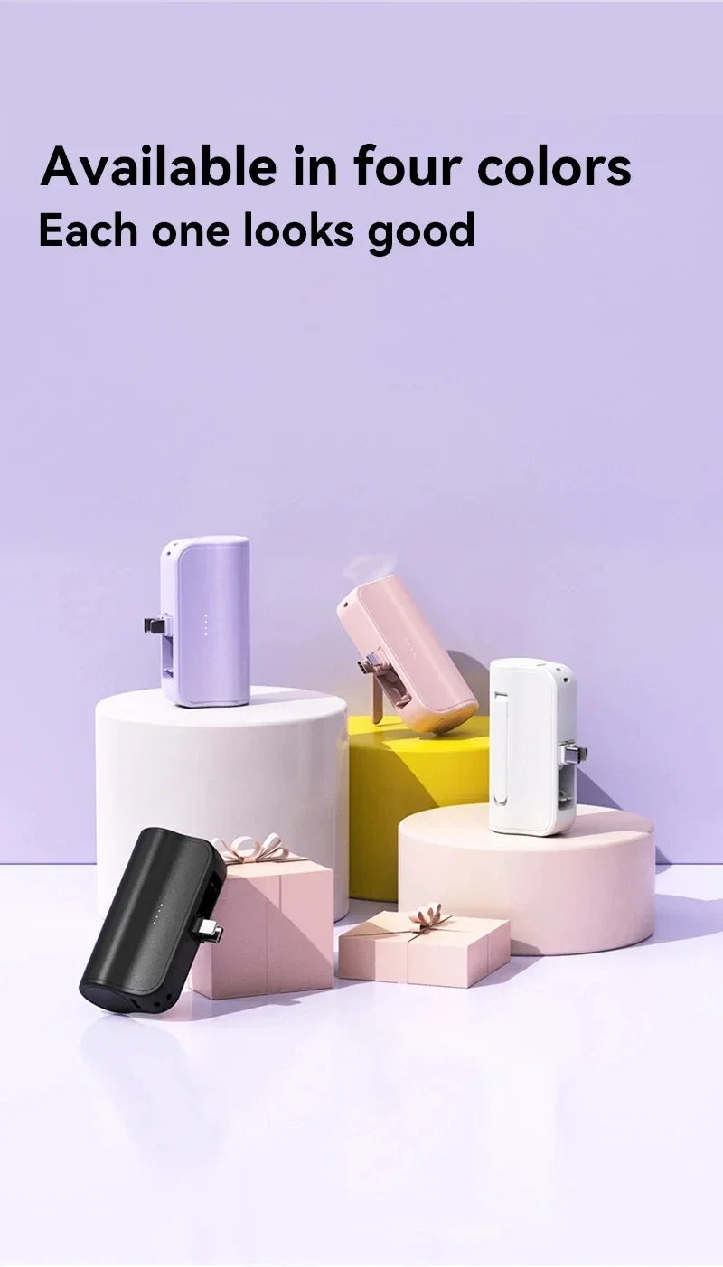 Oneplus 50000mAh Capsule Power Bank 2in1 Large Capacity Digital Display Portable Fast Charge External Battery For Iphone Xiaomi