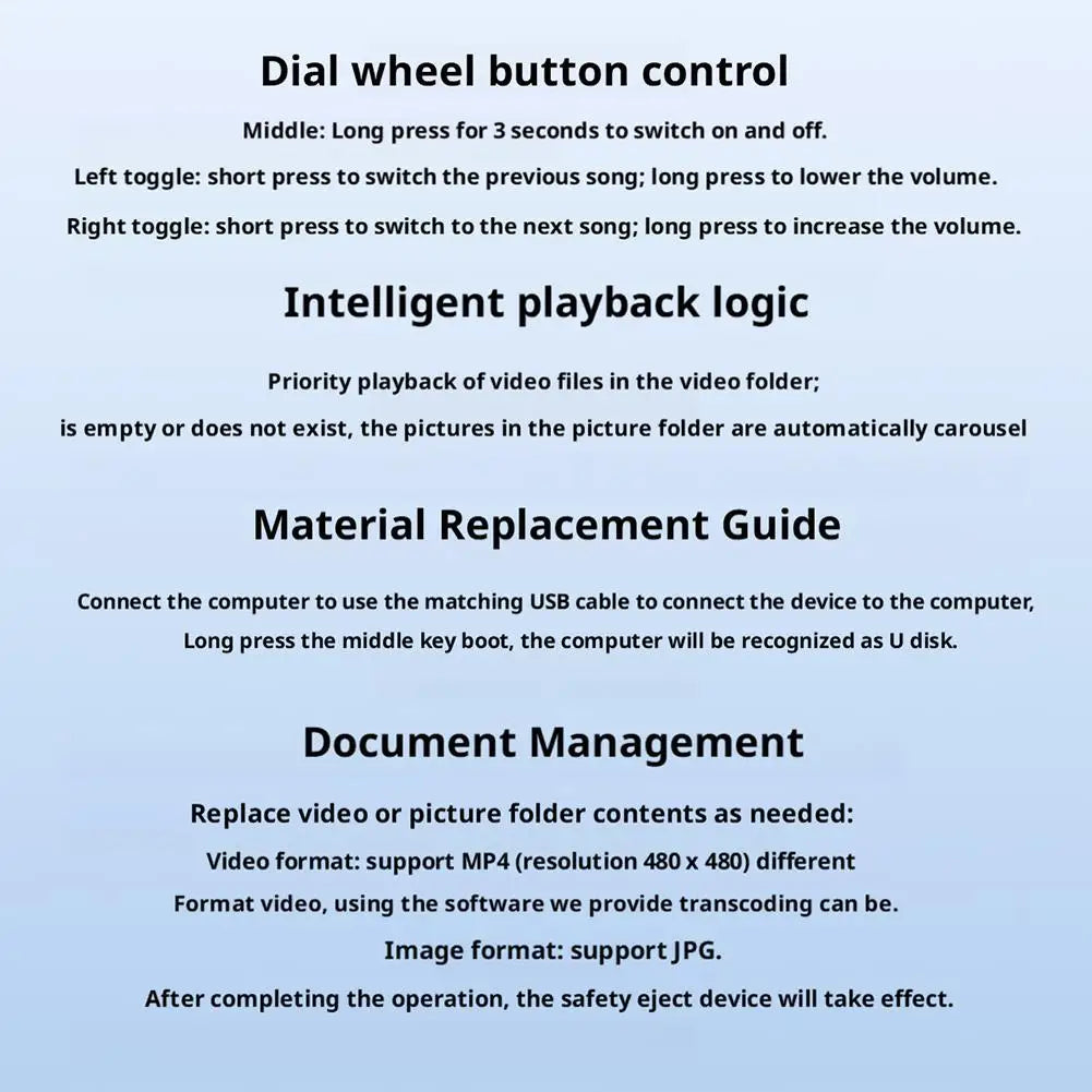 3D Crystal Ball Video Player Audio Video Display Electronic Ball Memory Ball Birthday Gift Souvenir For Family And Friends